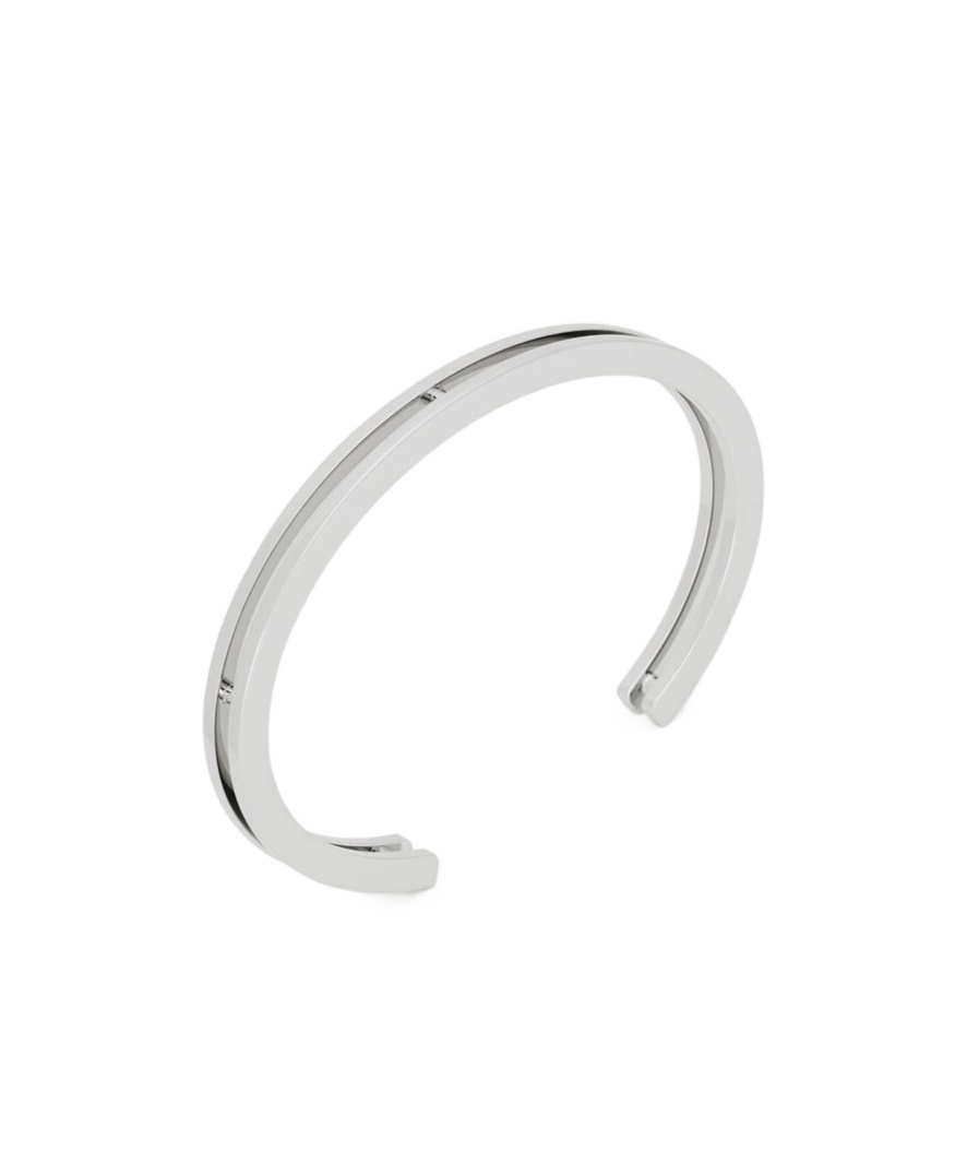 Saint Laurent Logo Bracelet In White
