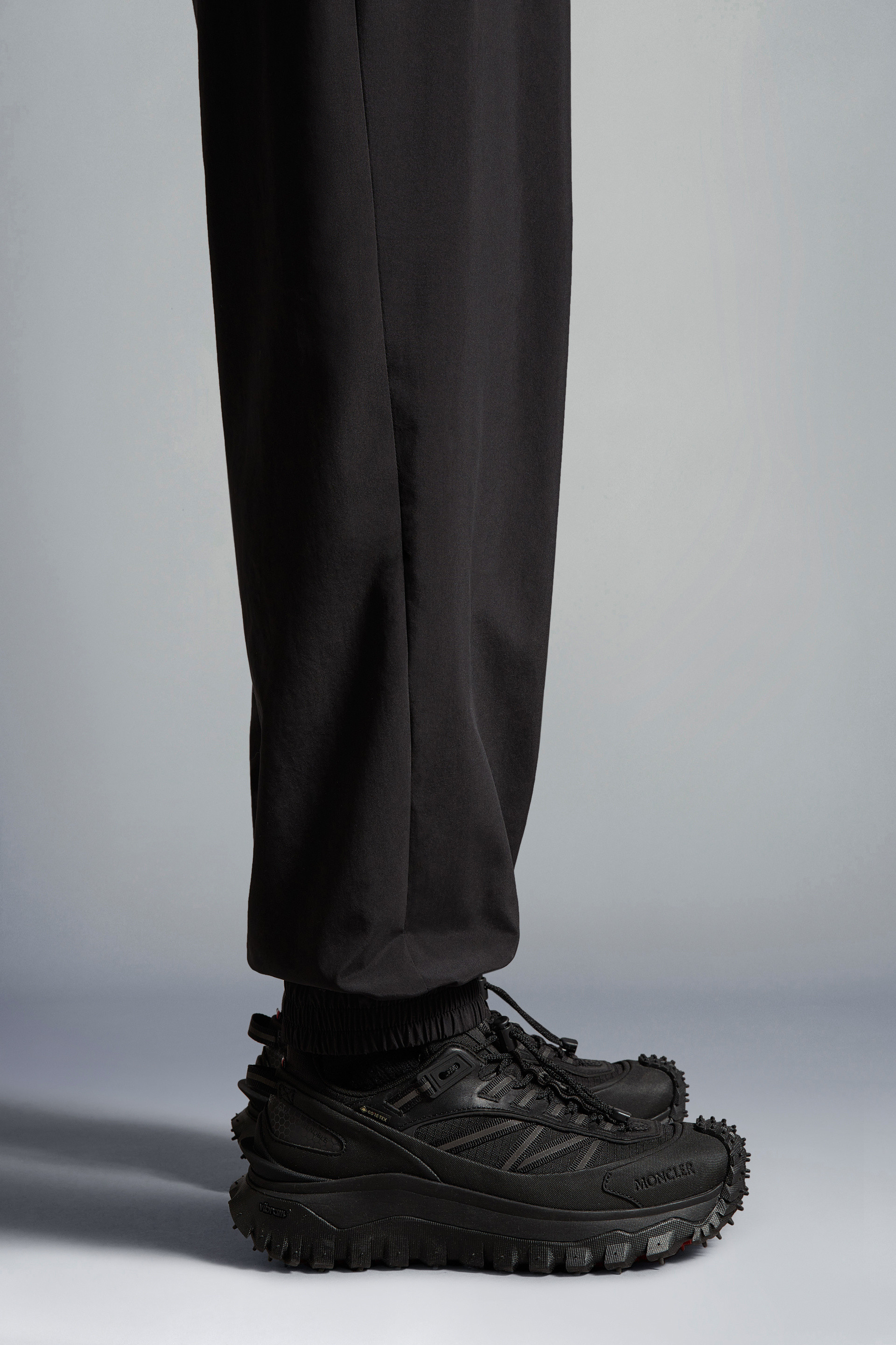 Shop Moncler Jogging Trousers In Black