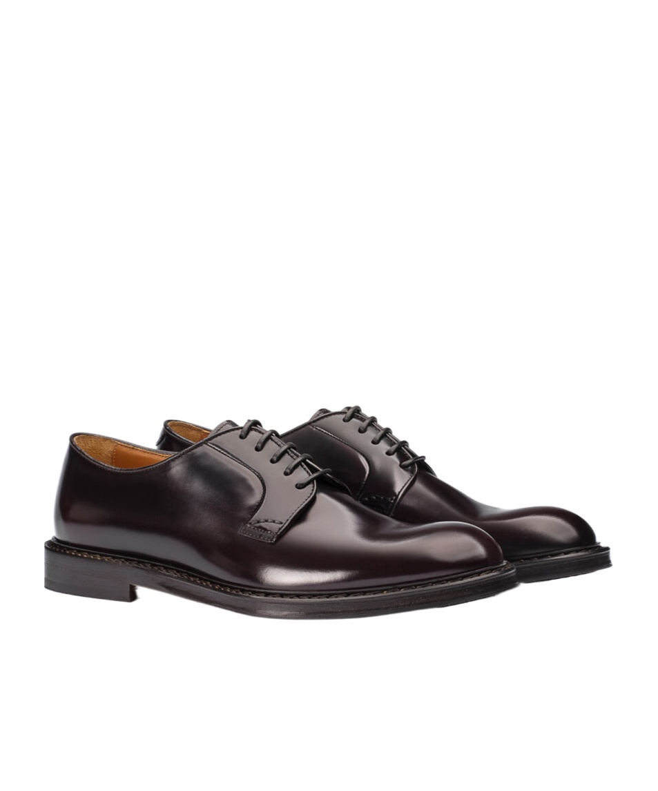 Shop Doucal's Round-toe Lace-up Derby Shoes In Black