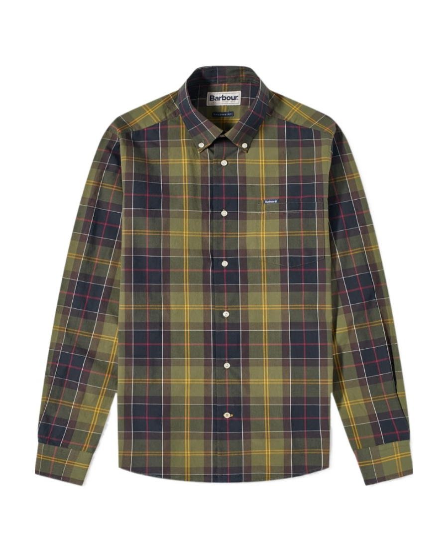 Barbour Kippford Tailored Shirt Classic Tartan In Black