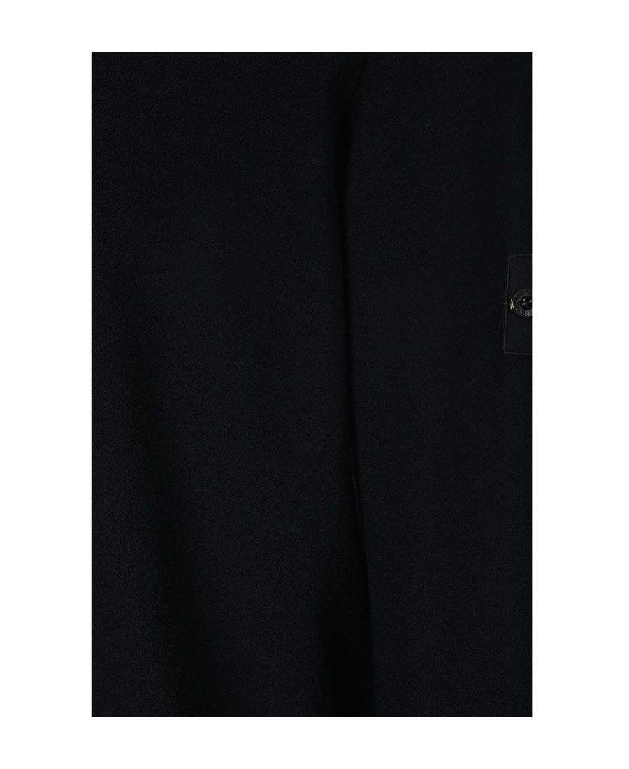 Shop Stone Island Compass-patch Crewneck Jumper In Black