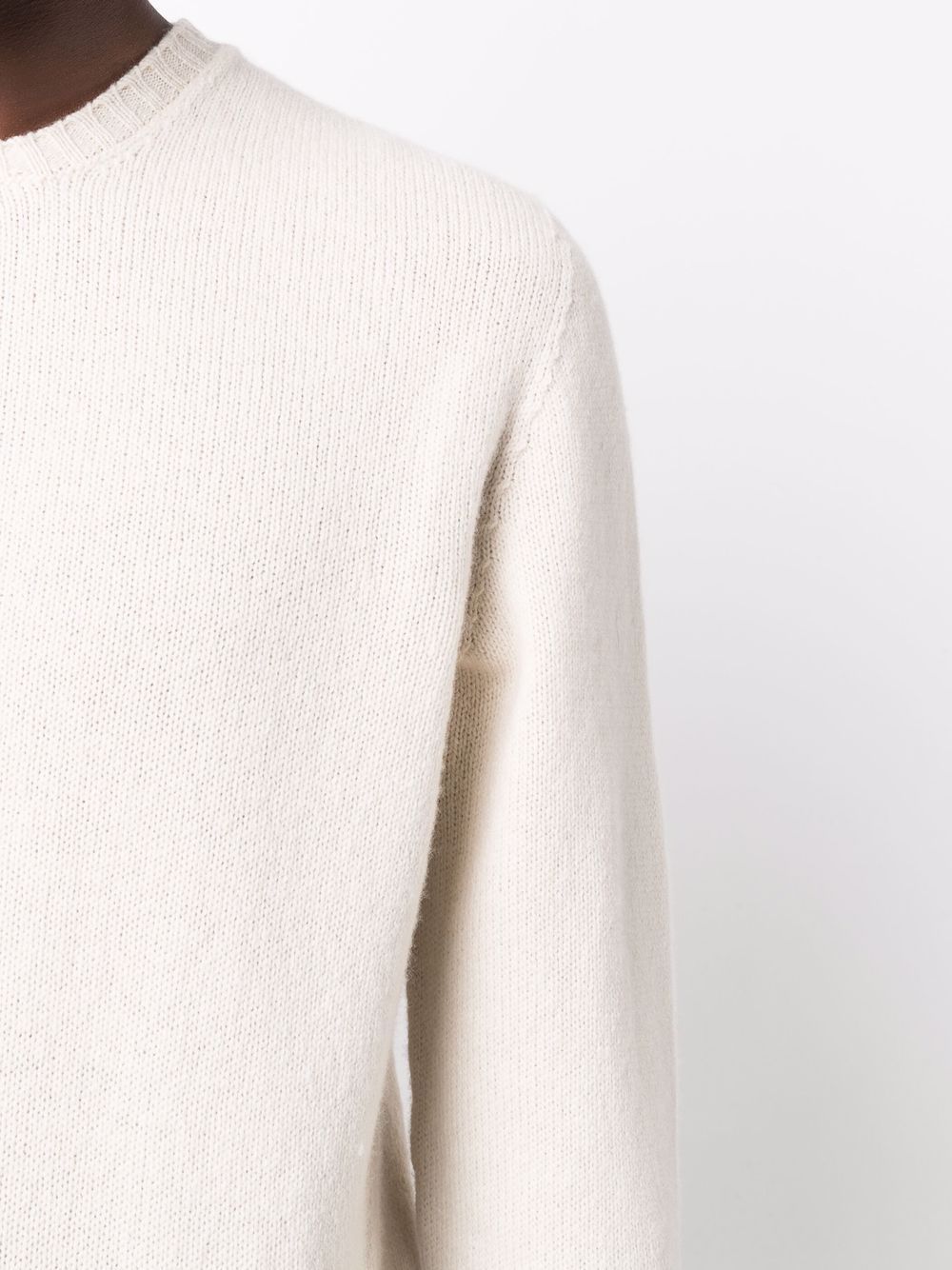 Drumohr Long-sleeve Knitted Jumper In White