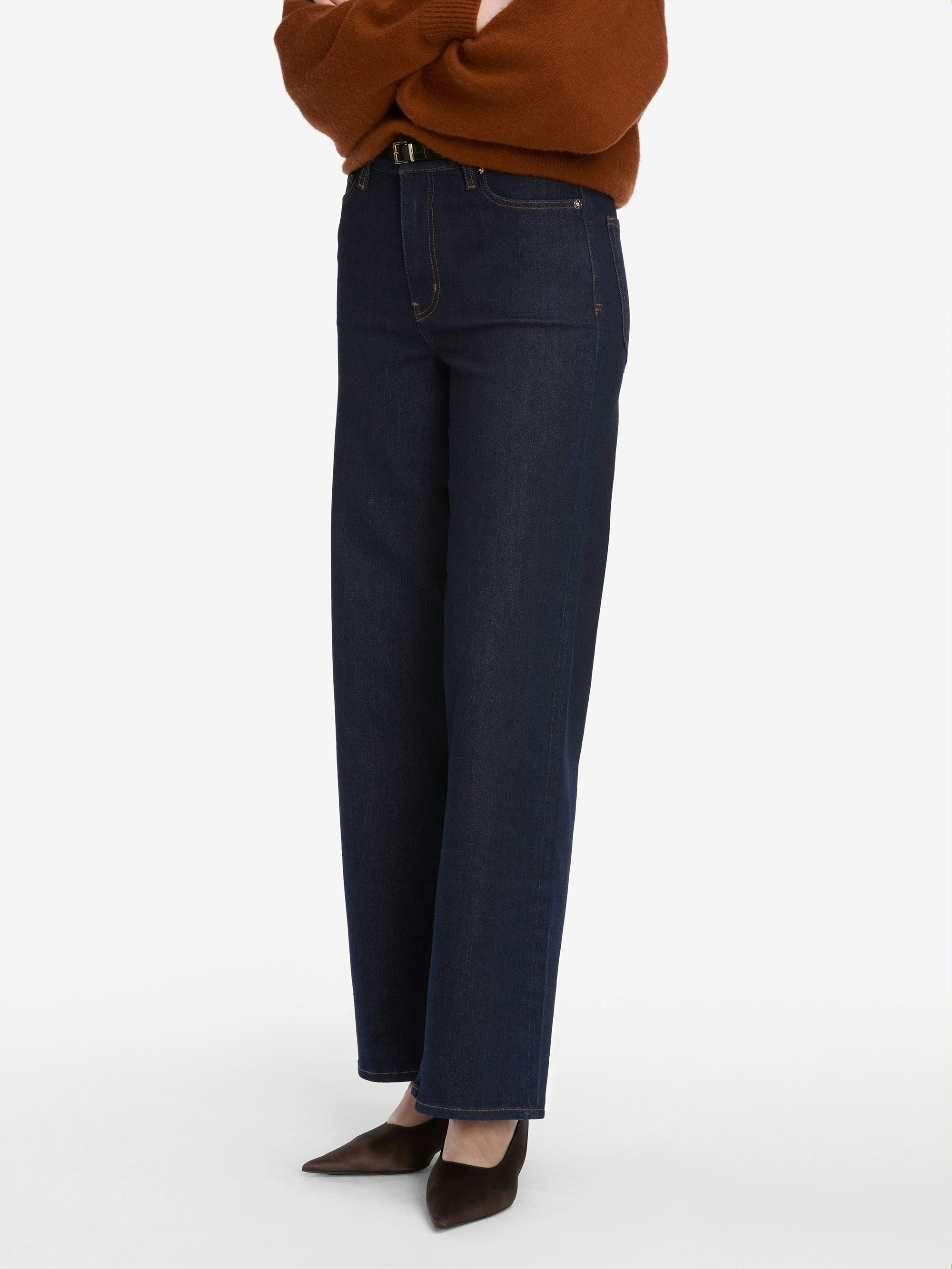 Frame Five-pocket Denim Jeans In Blue