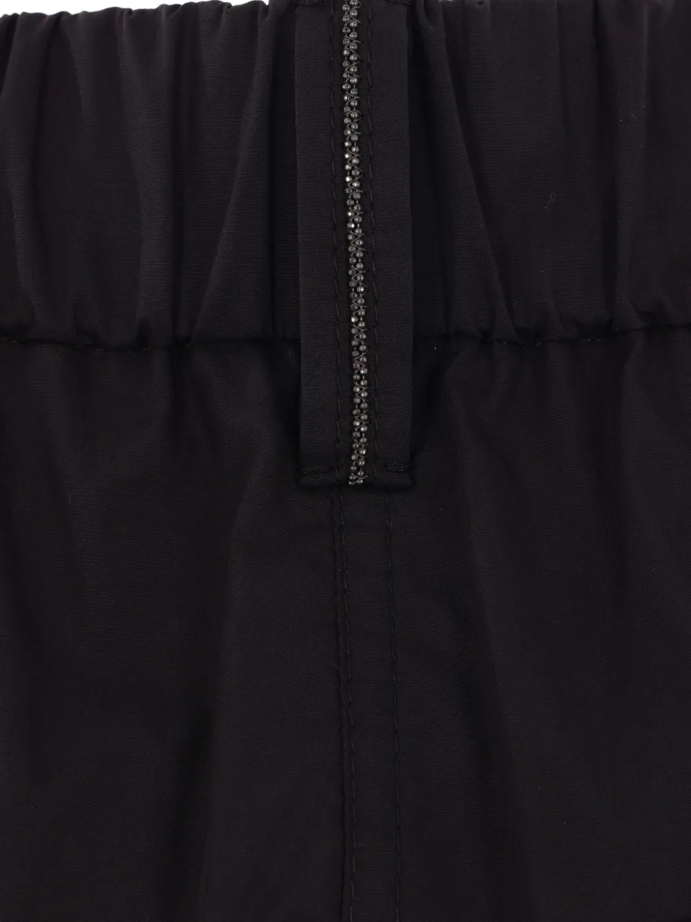 Brunello Cucinelli Monili-chain Poplin Trousers In Black