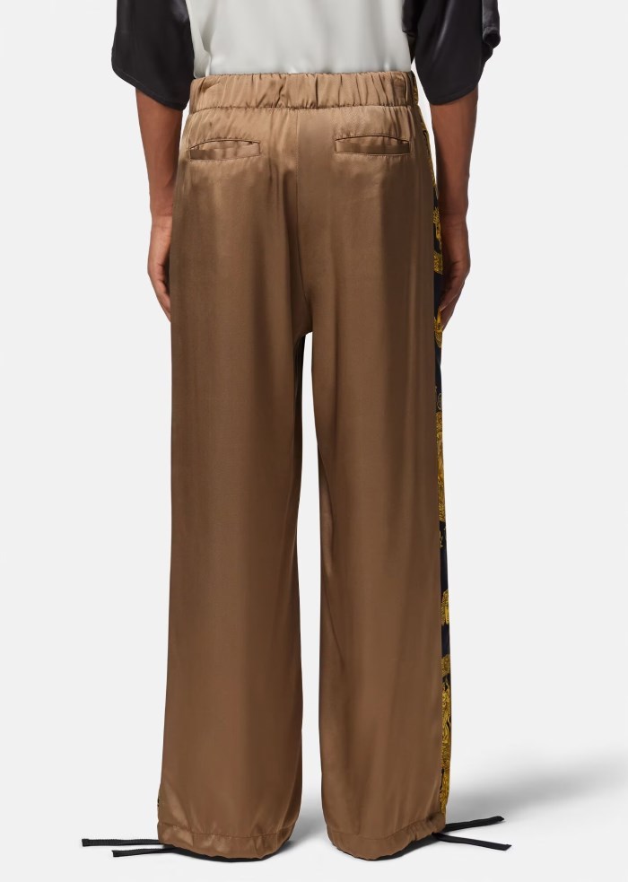 VERSACE VERSACE BAROQUE PRINTED DRAWSTRING PANTS