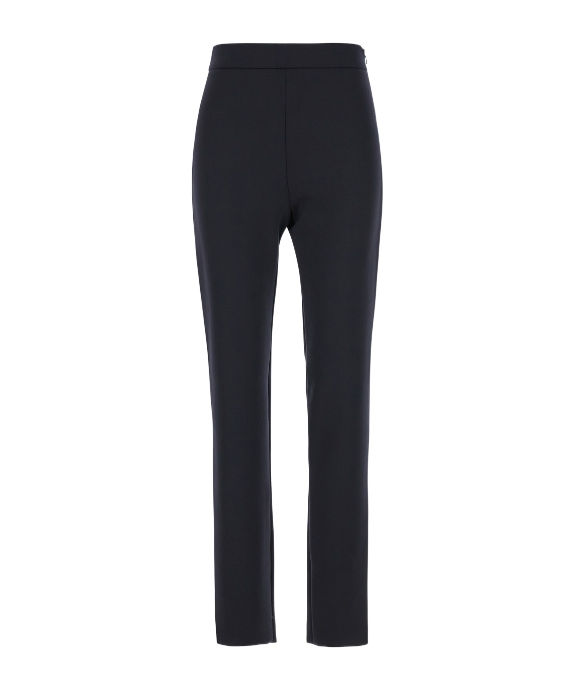 Max Mara Side Zipper Casual Pants In Black