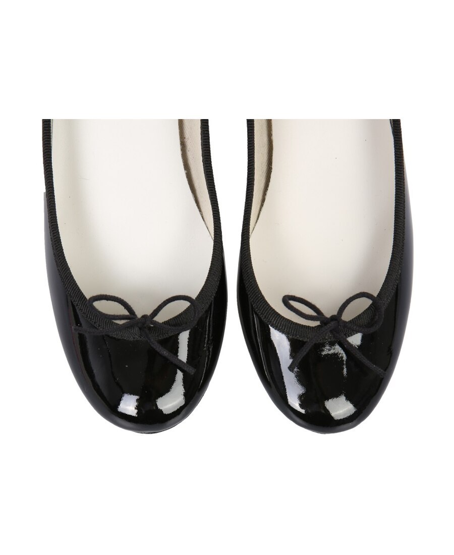 Repetto Camille Flat Ballets With Leather Sole In Black