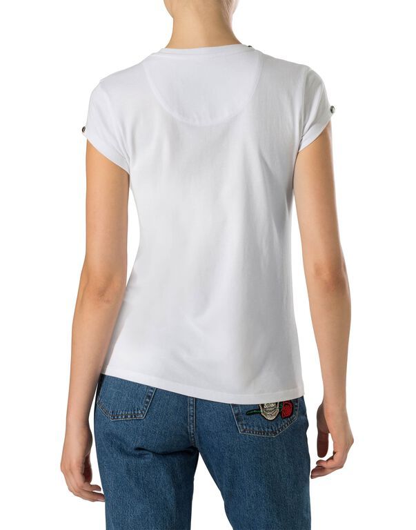 Philipp Plein Logo Details T-shirt In White