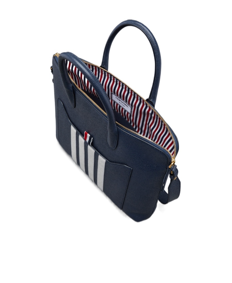 THOM BROWNE THOM BROWNE 4-BAR STRIPE ZIPPED BRIEFCASE