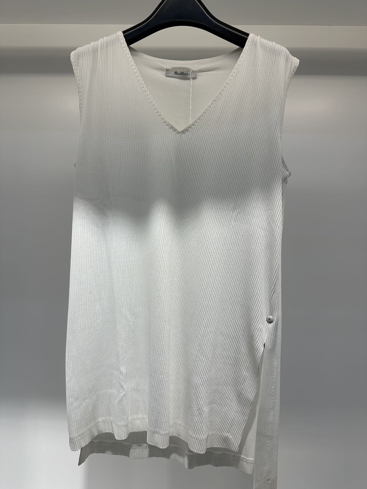 Max Mara V-neck Vest In Gray