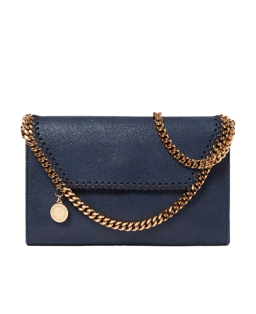 Stella Mccartney Falabella Mini Crossbody Bag In Blue