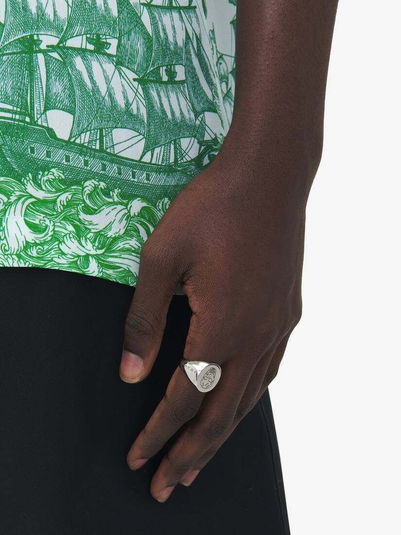 Alexander Mcqueen Skull Signet Ring