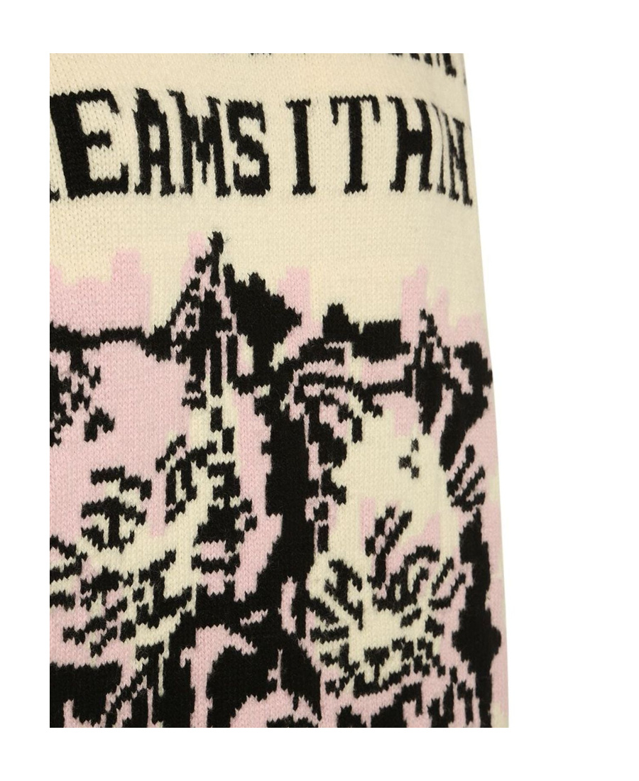 Shop Philosophy Di Lorenzo Serafini Graphic-print Knitted Sweater In White