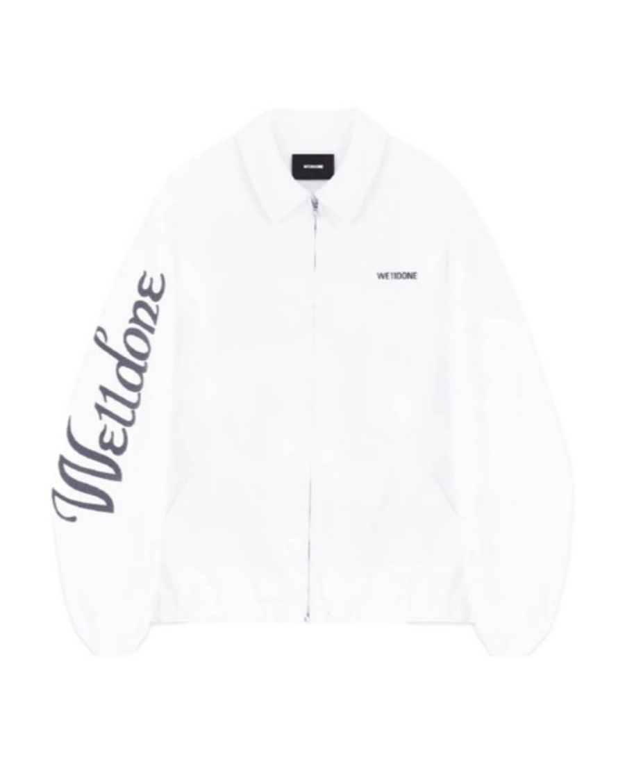 We11 Done Logo Casual Jacket In White