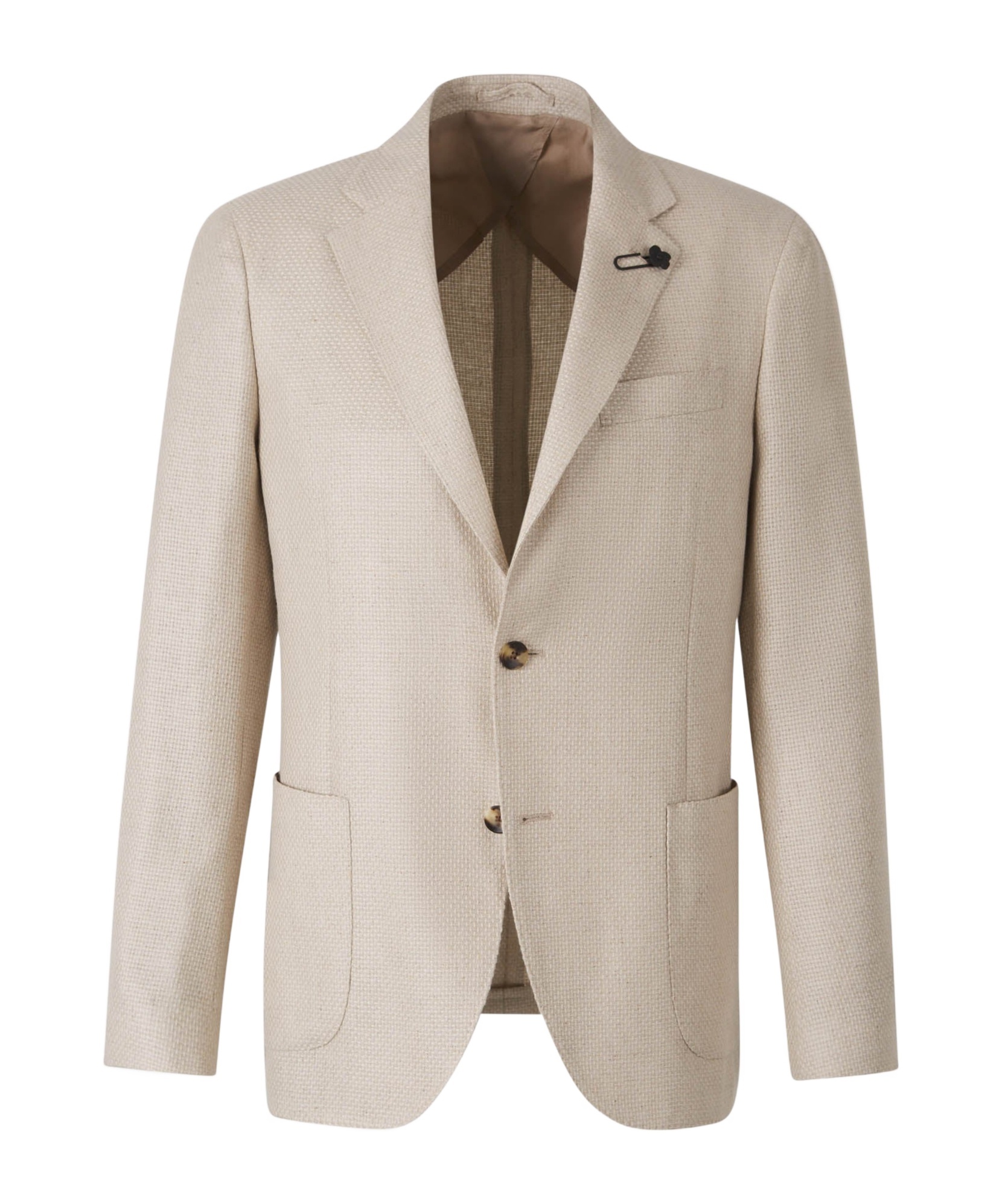 Lardini Single-breasted Blazer In Neutral