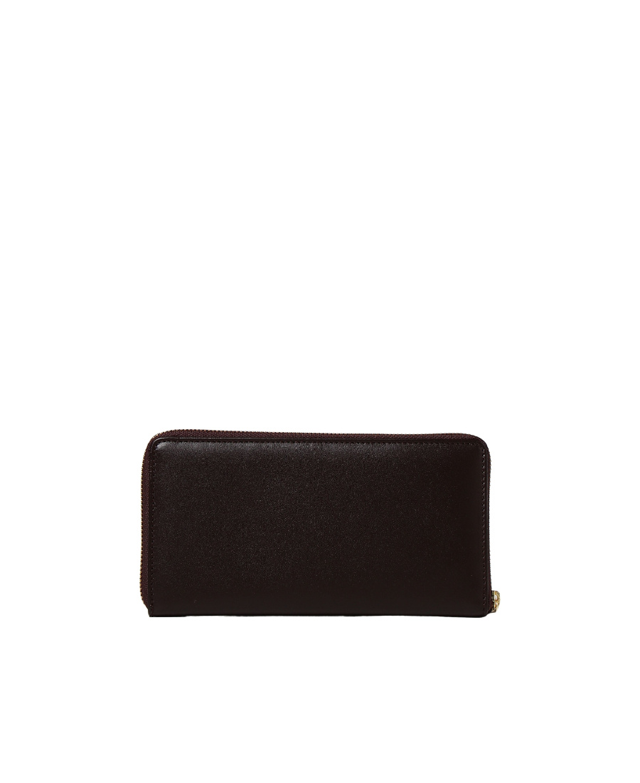 Comme Des Garçons Logo Wallet In Black