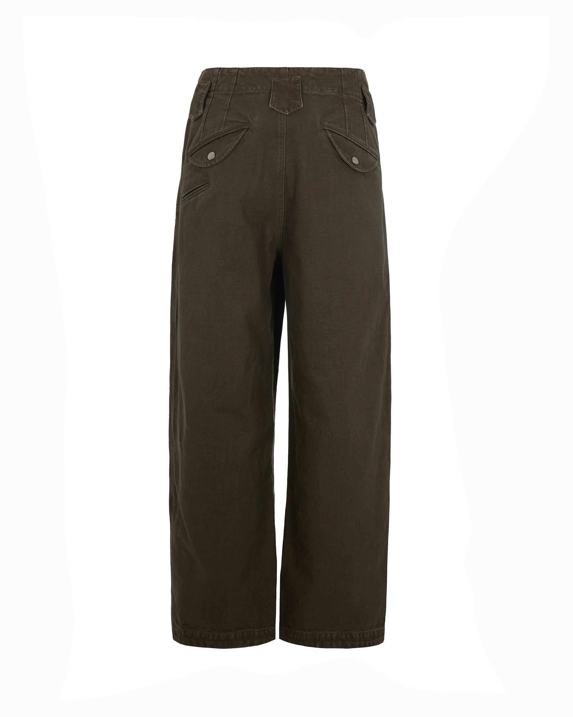 Kenzo Casual Pants With Belt Loops In Green