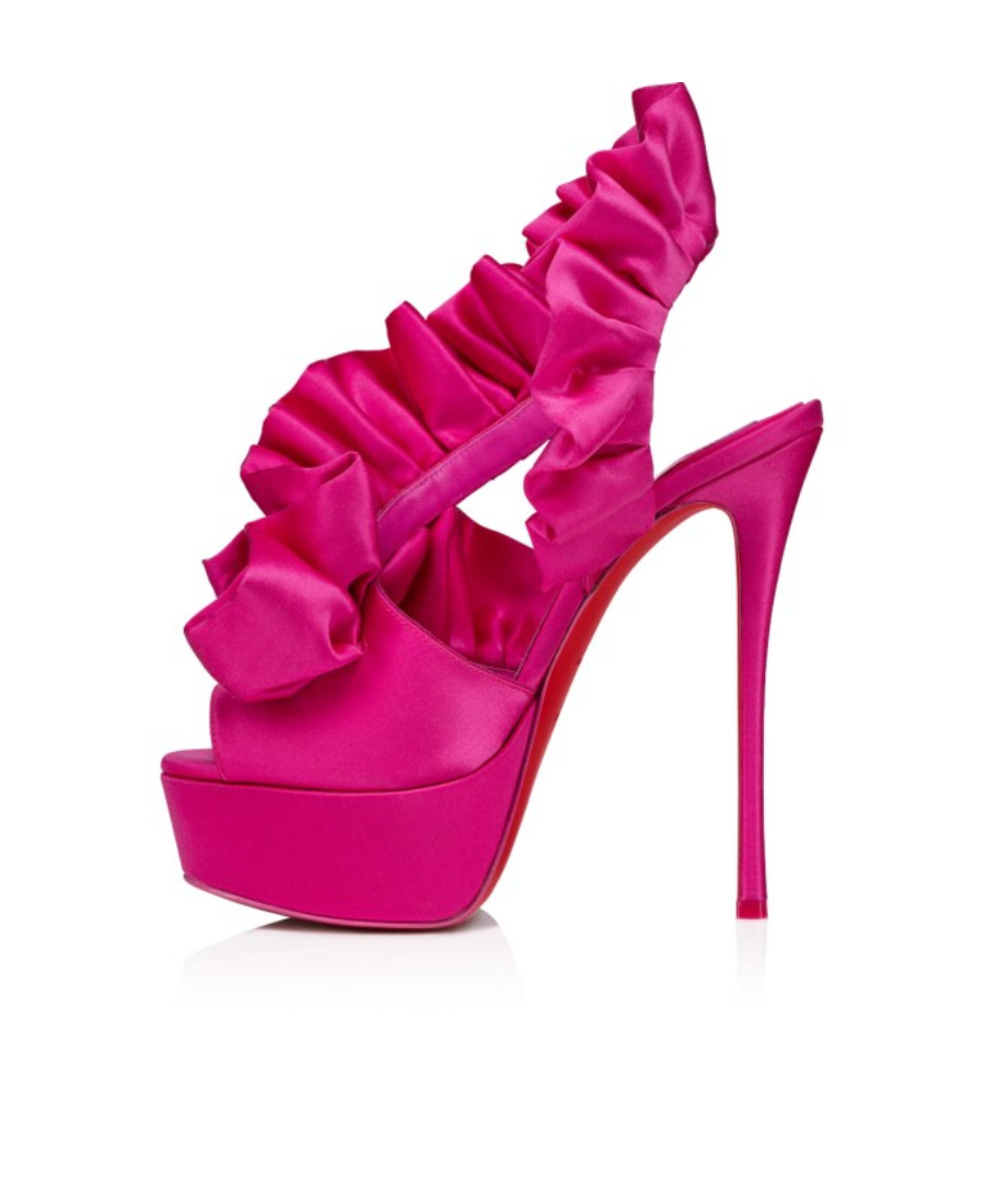 Christian Louboutin Froufrou Alta High-heeled Sandals In Pink