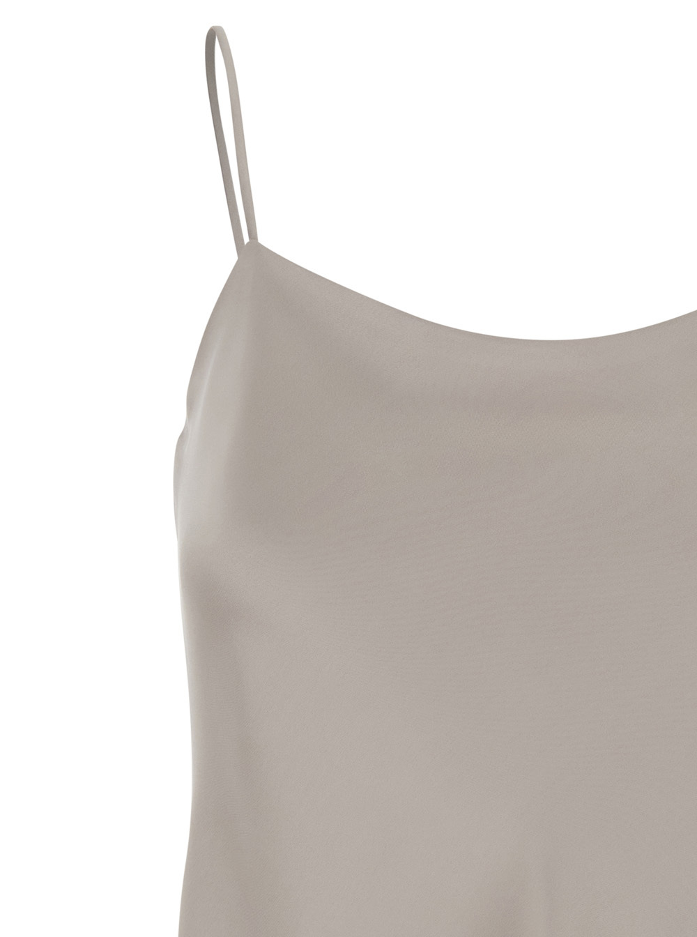 Herno Beige Top With Spaghetti Straps In Satin Woman