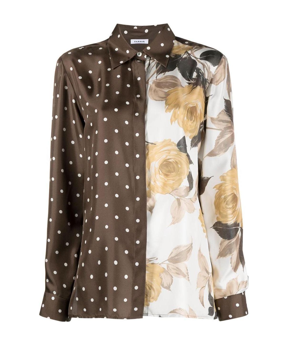P.a.r.o.s.h Patchwork-design Long-sleeve Shirt