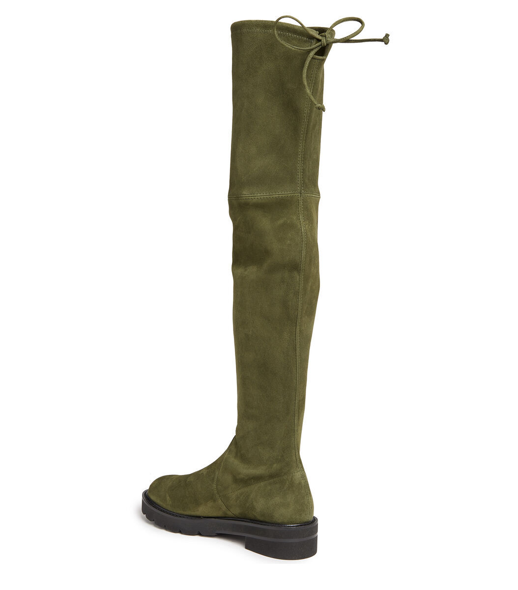 Stuart Weitzman Knee-length Round-headed Boots In Green