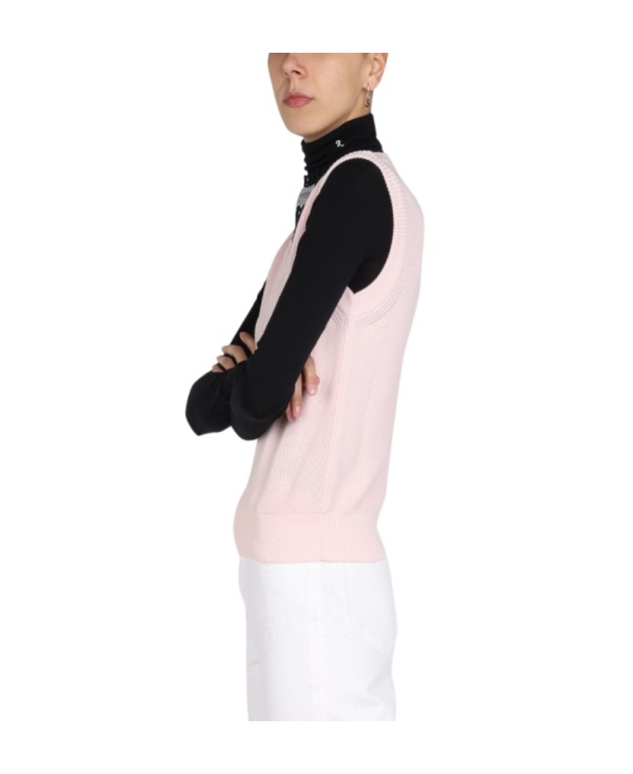 RAF SIMONS RAF SIMONS TEXTURED KNIT VEST SWEATER