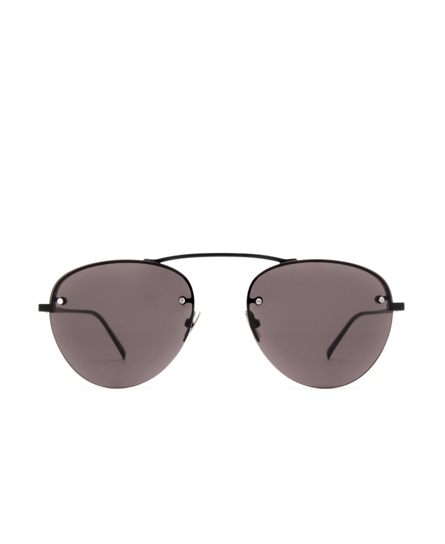 Saint Laurent Sl 575 Round-frame Sunglasses In Gray