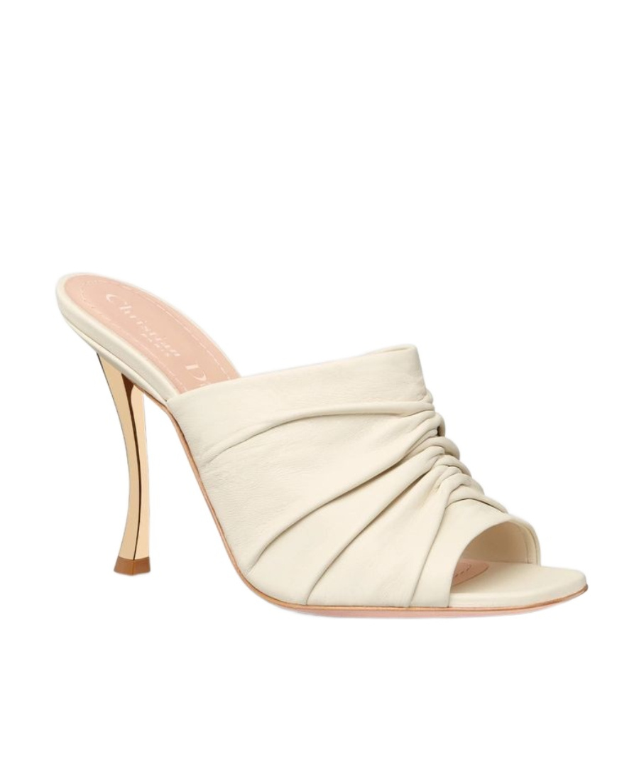 Dior Open-toed High-heeled Sandals In White