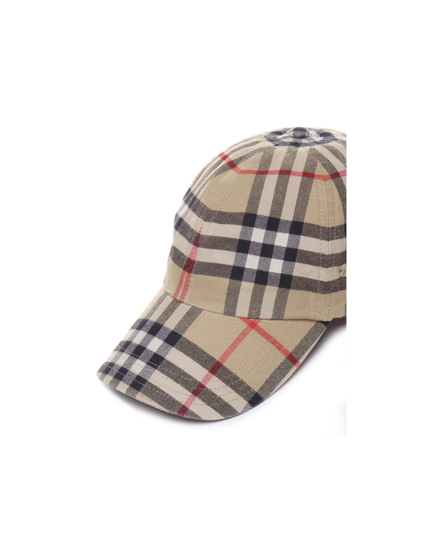 Burberry | Check Print Baseball Cap| Man | M In Nude