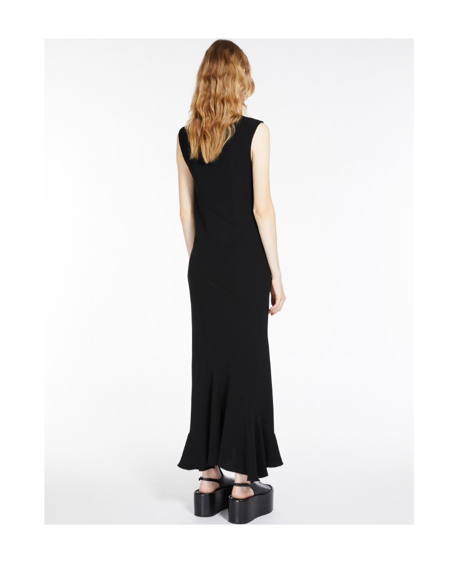 Sportmax Sleeveless Midi Dress In Black