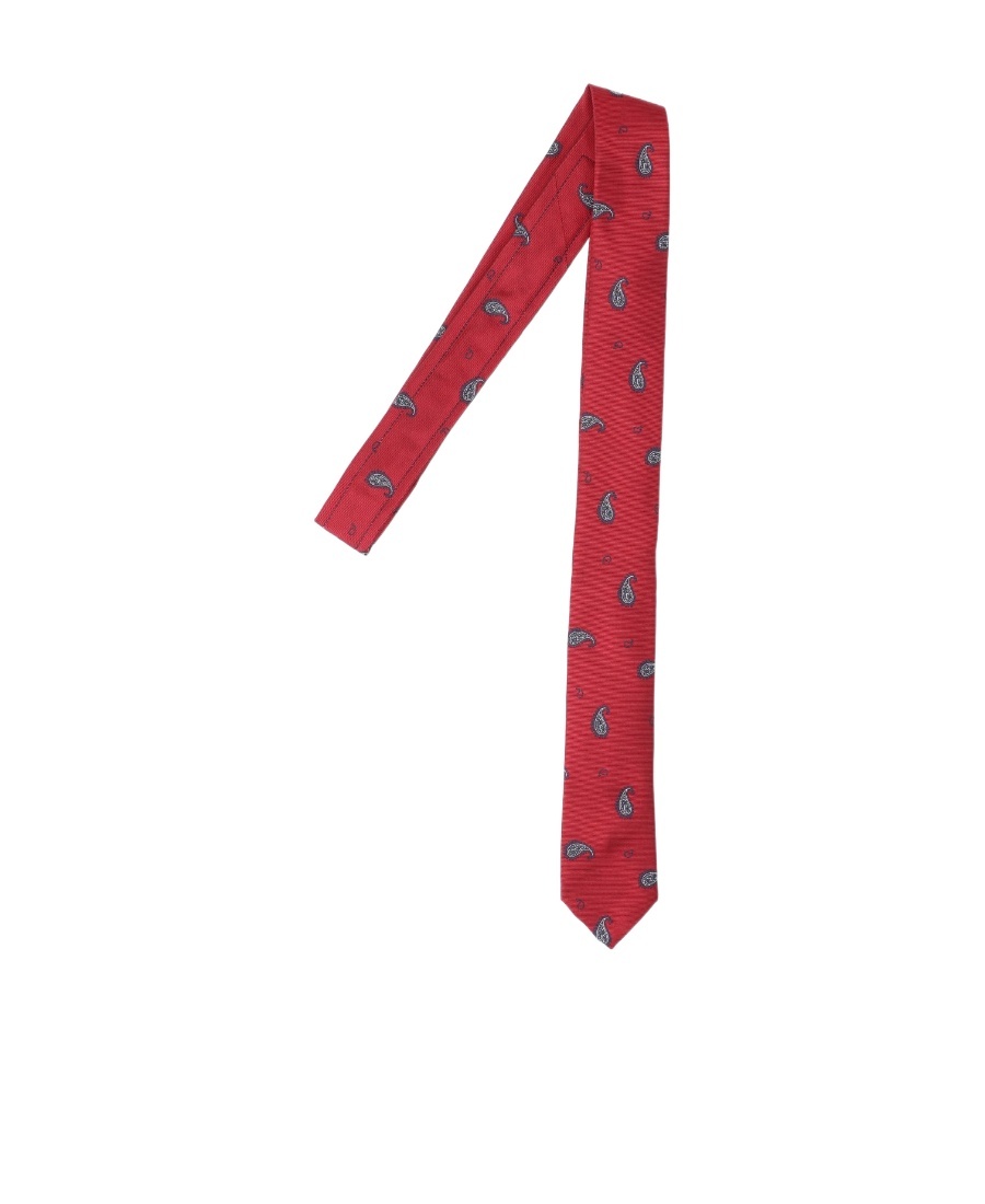 Shop Thom Browne Paisley Tie In Red