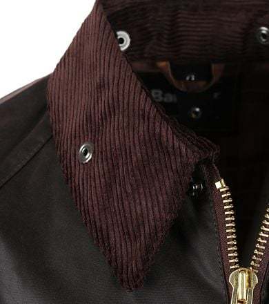 Barbour Bedale Wax Jacket Rustic In Black