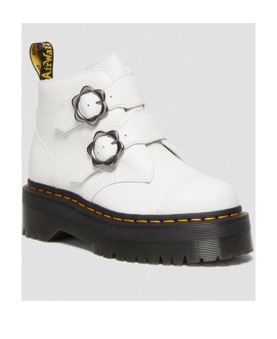 Dr. Martens' Thick-soled Short Boots In White