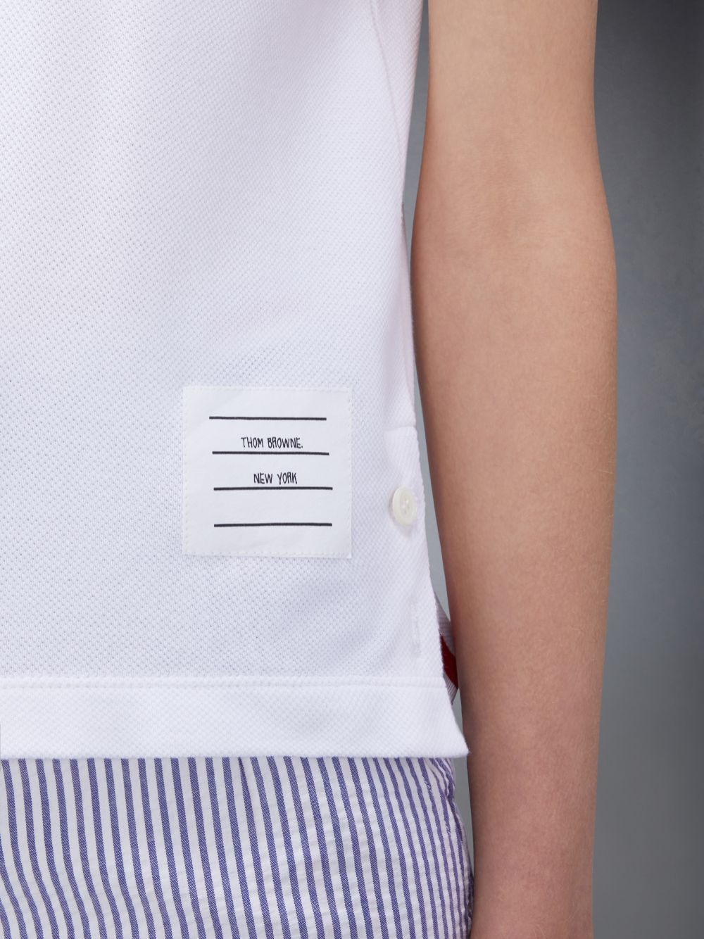 Thom Browne Sequin-embellished Cotton T-shirt In White