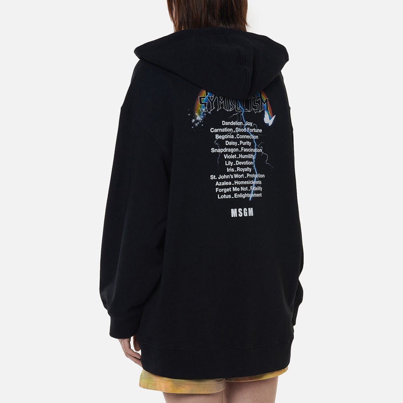 MSGM LOGO HOODED SWEATER