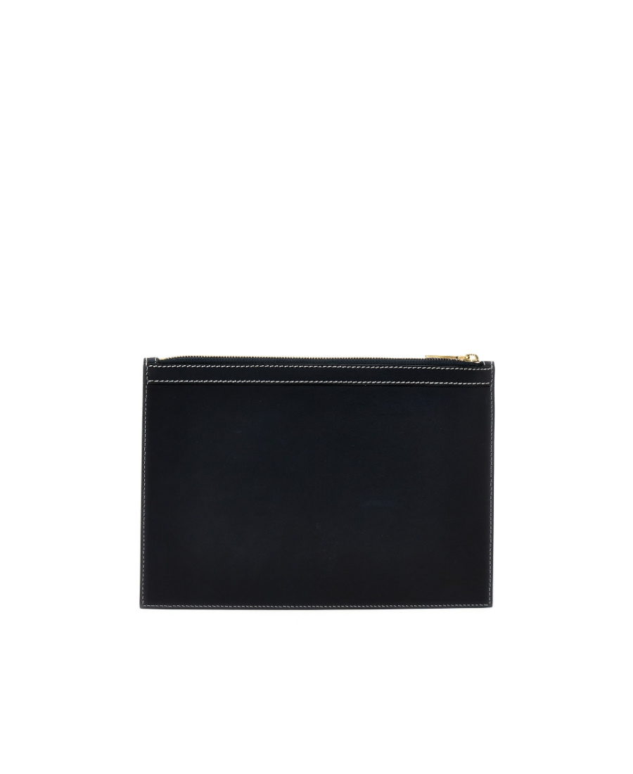 THOM BROWNE THOM BROWNE 4-BAR TAB ZIPPED DOCUMENT HOLDER