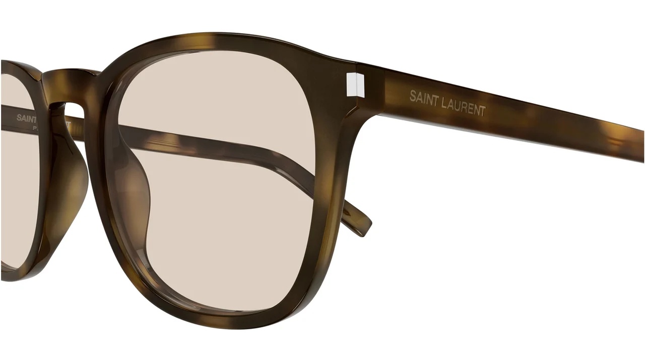 Saint Laurent Sl 818 Tortoiseshell Sunglasses In Burgundy