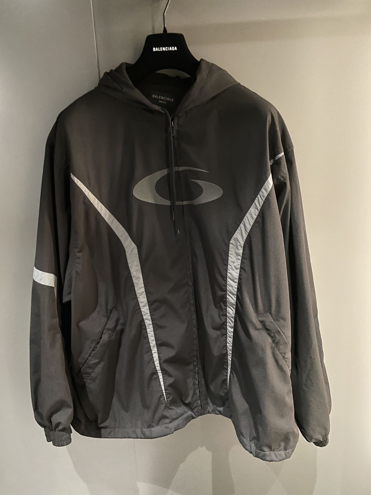 Balenciaga Large Sports And Casual Jacket In Black