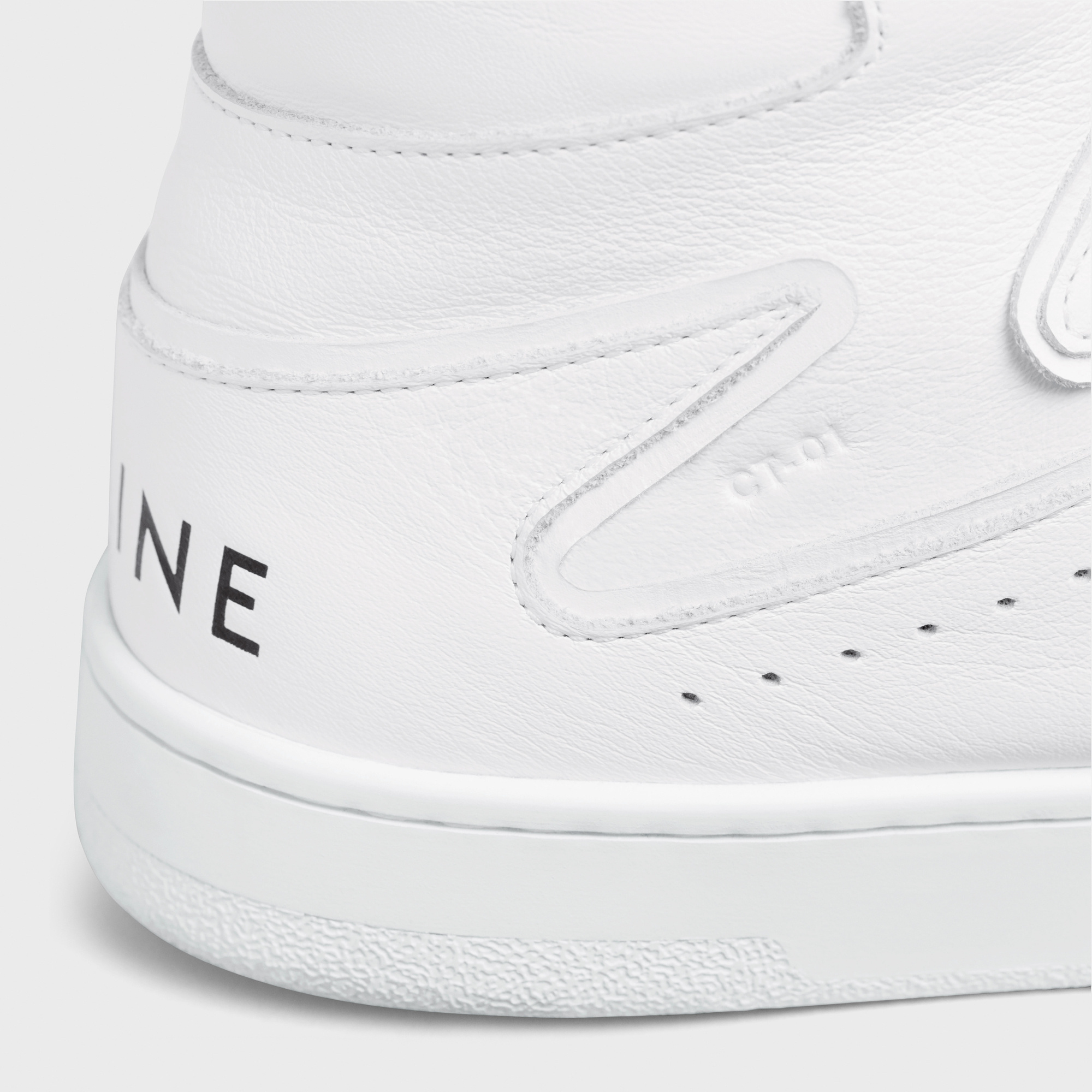 Celine Z High-top Leather Trainers In White