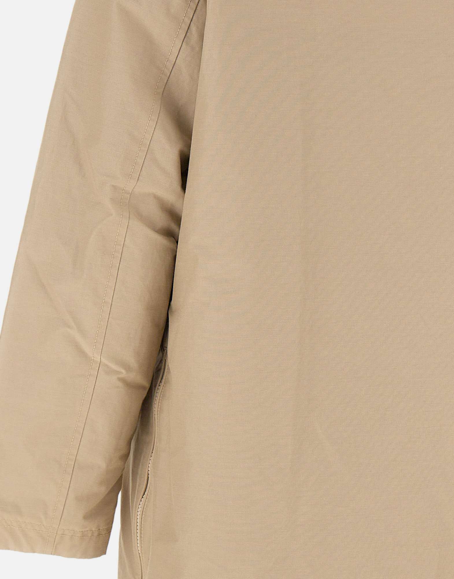Woolrich Faux-fur Collar Coat In Multi