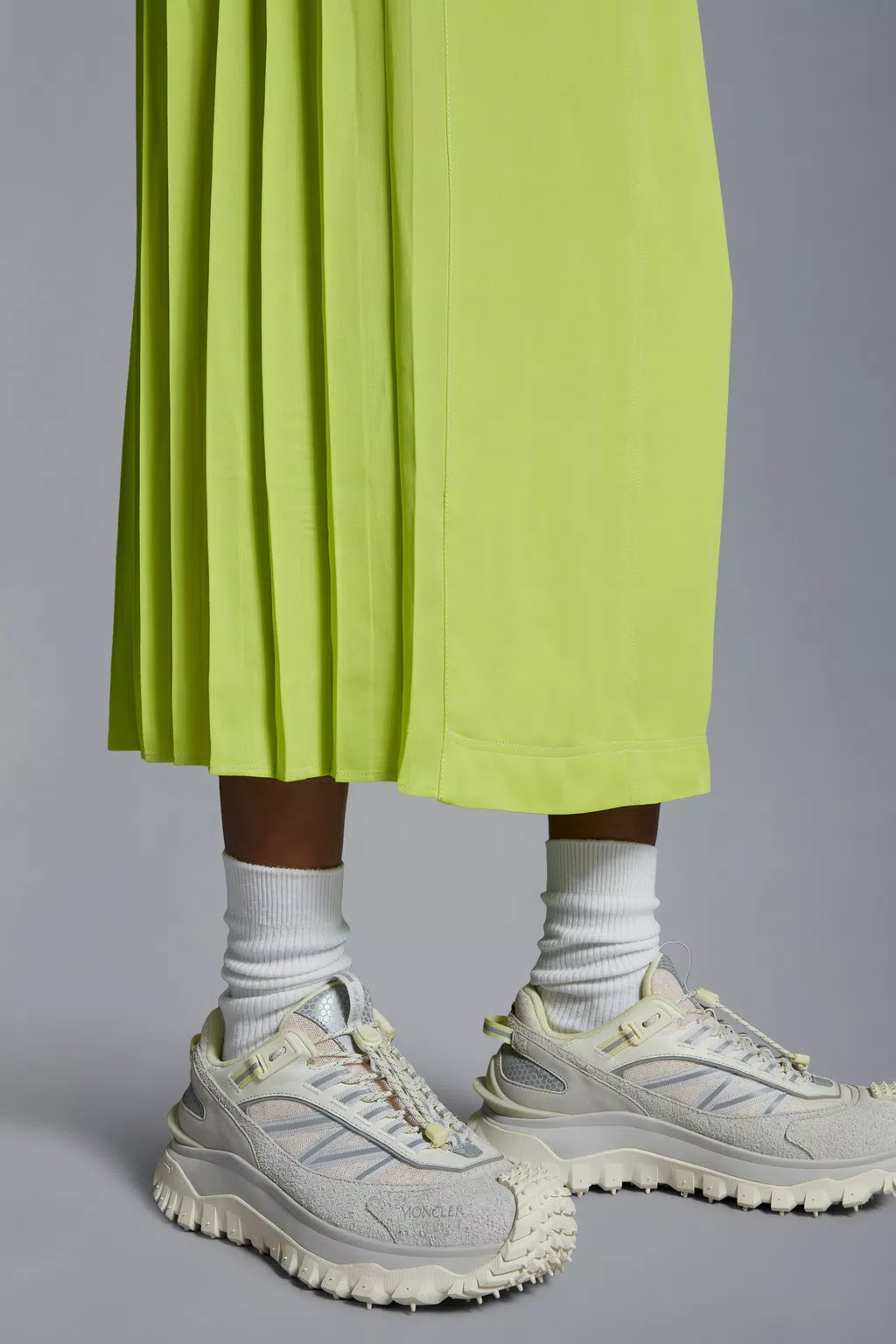 Moncler Trailgrip Sneakers In White