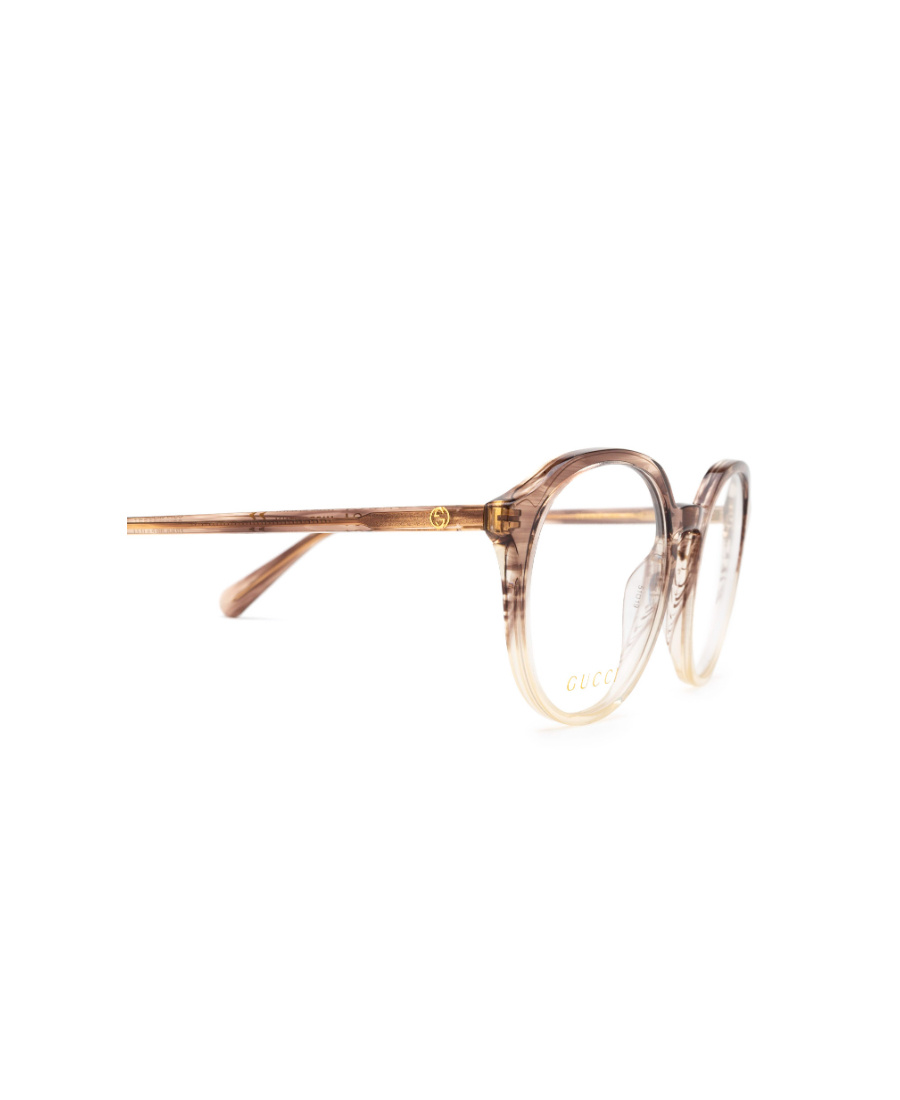 Gucci Round-frame Glasses In Nude