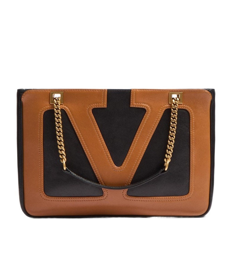 Valentino Viva Superstar Small Tote Bag In Brown