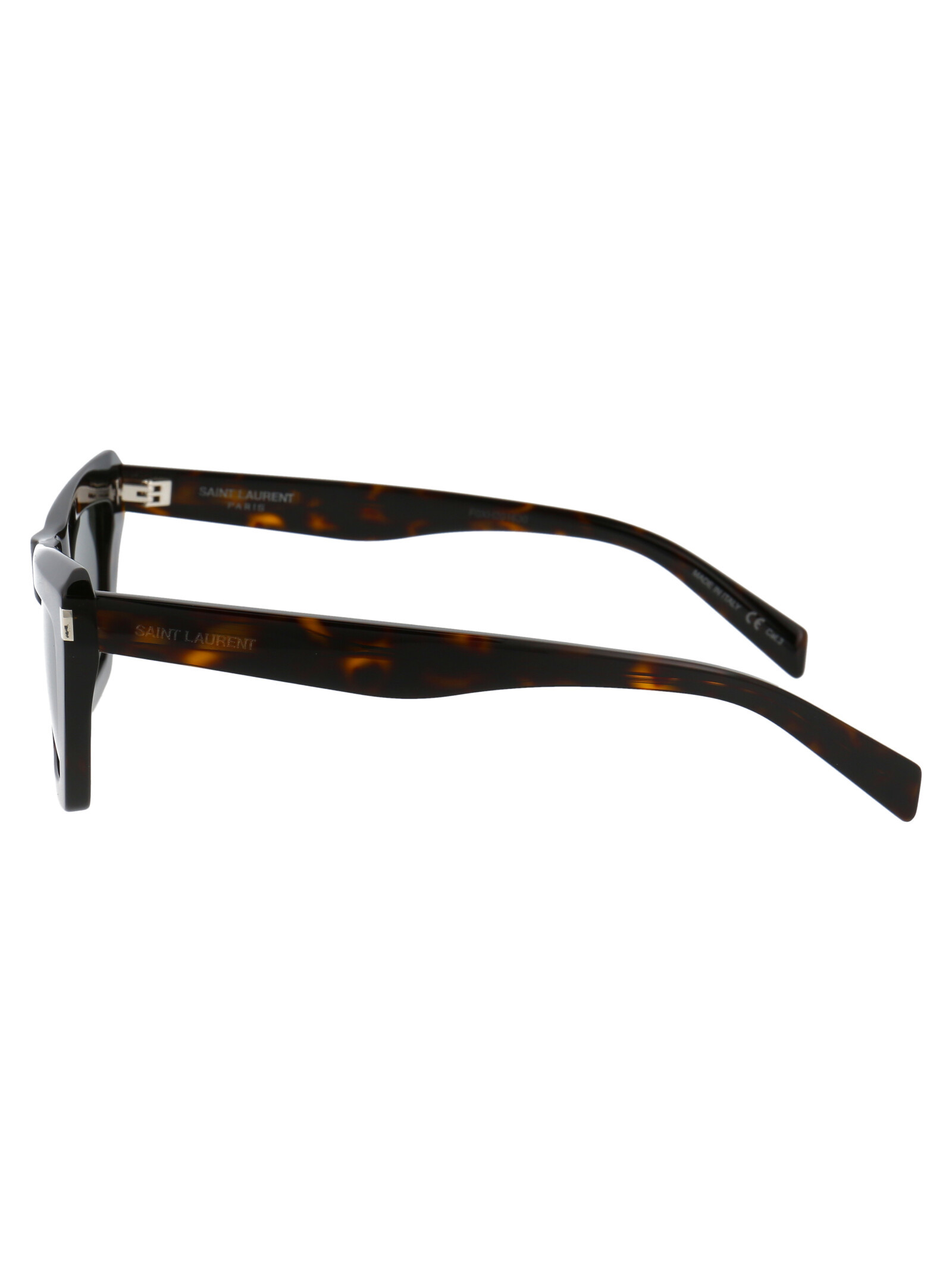 Saint Laurent Tortoiseshell-effect Cat-eye Frame Sunglasses In Black