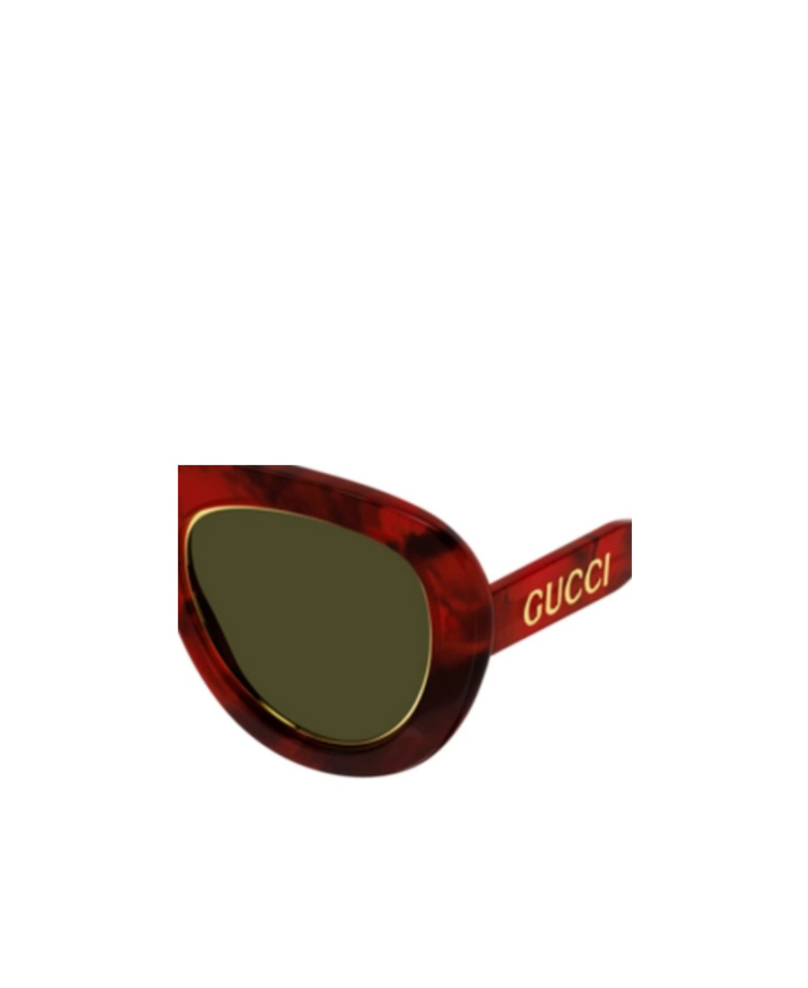 Gucci Tortoiseshell-effect Tinted Sunglasses In Green