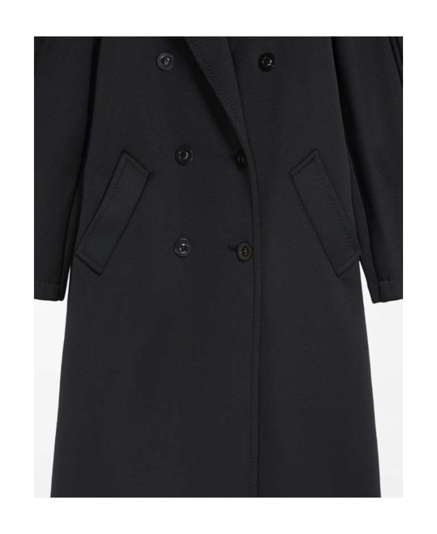 Max Mara Madame2 Double-breasted Coat In Black