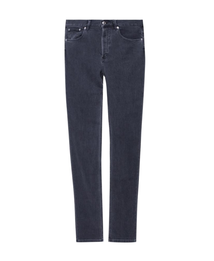 Apc Low-rise Straight Leg Jeans In Black