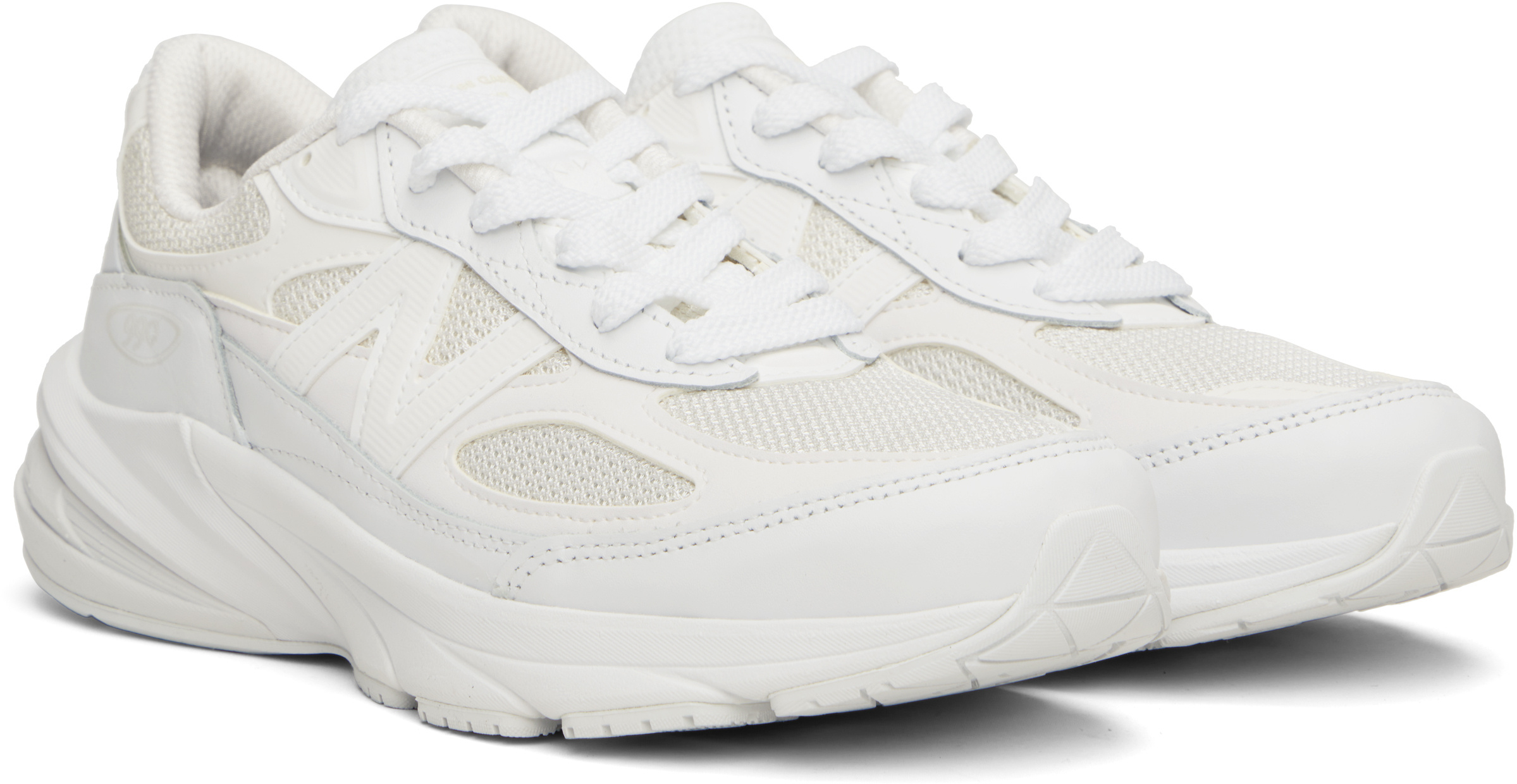 Comme Des Garçons Homme X New Balance Made 990v6 Sneakers In White
