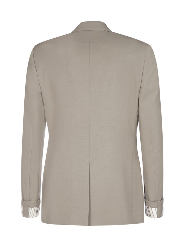 Dior Single-breasted Suit Jacket In Nude