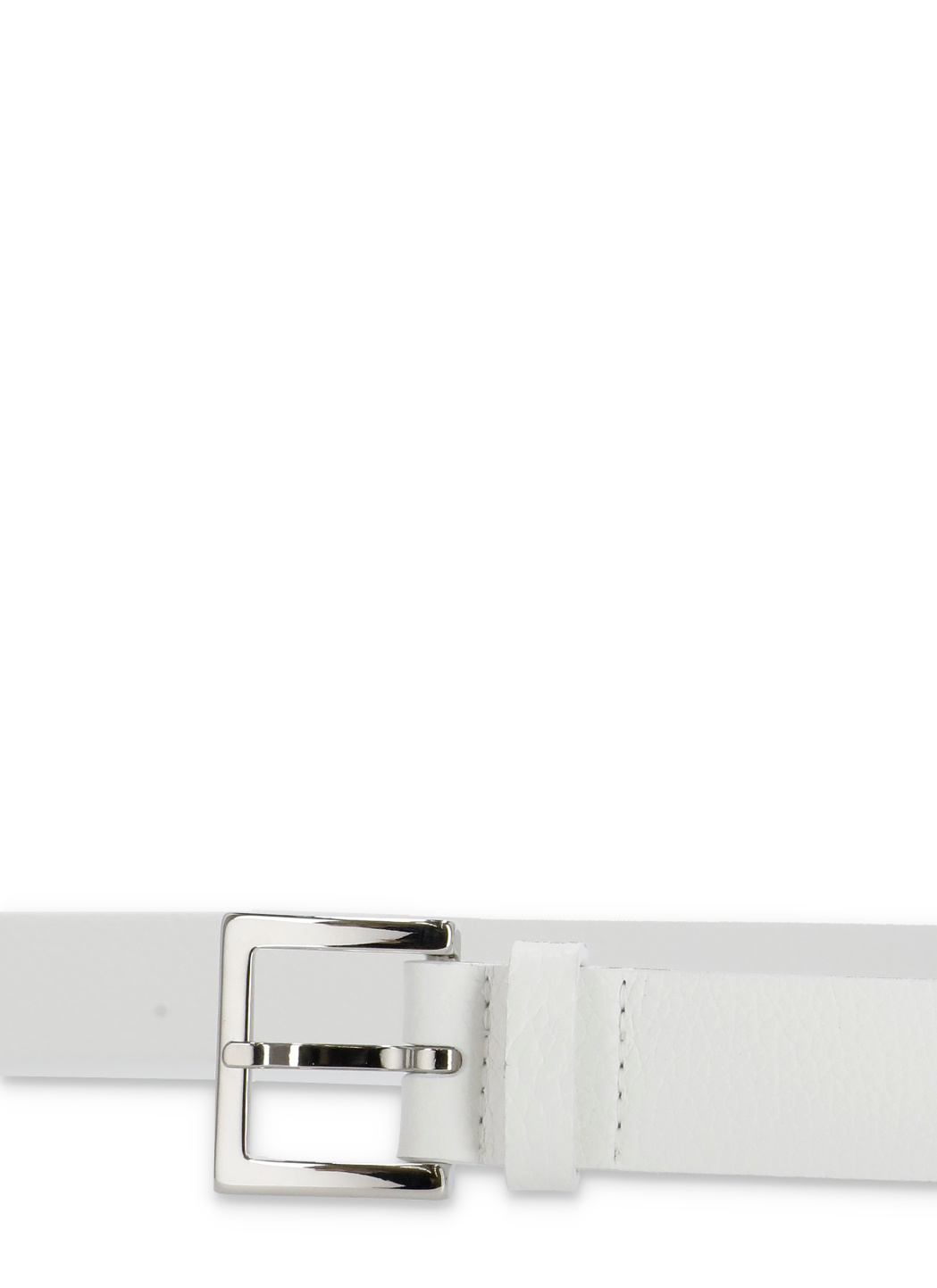 Orciani Logo Buckle Belt In White